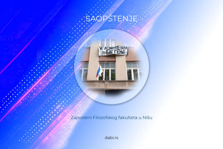 Saopštenje zaposlenih Filozofskog fakulteta u Nišu