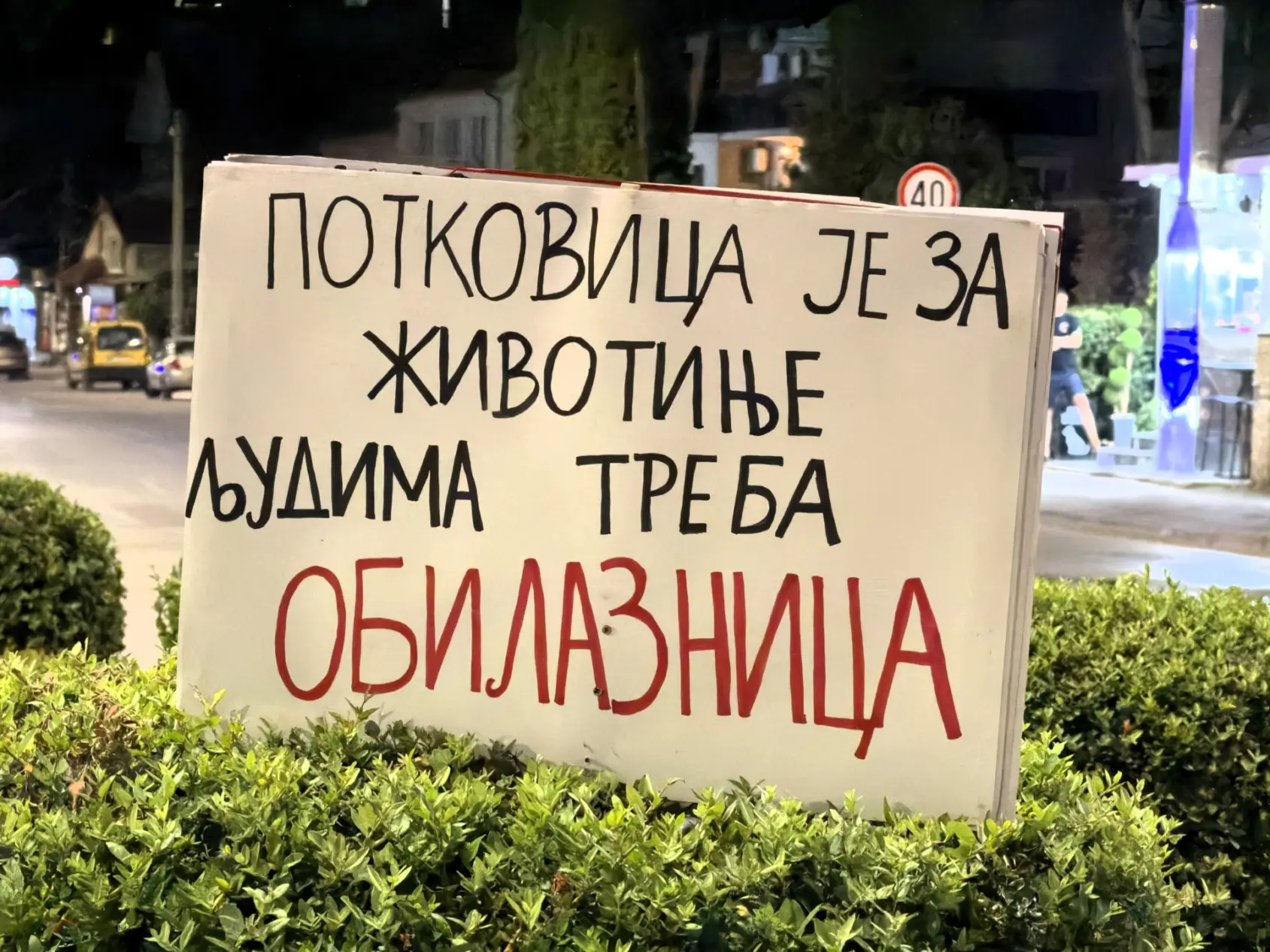 Transparent sa protesta