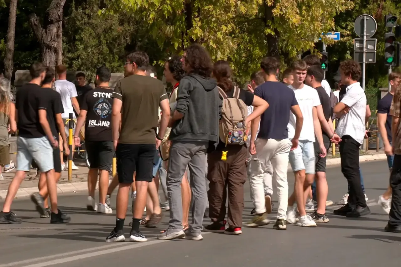 Srednjoškolci protest