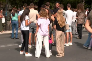 Srednjoškolci protest