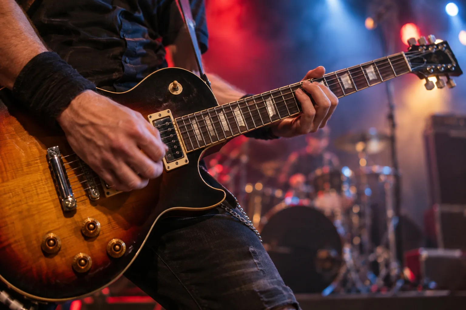 Elektricna gitara na sceni